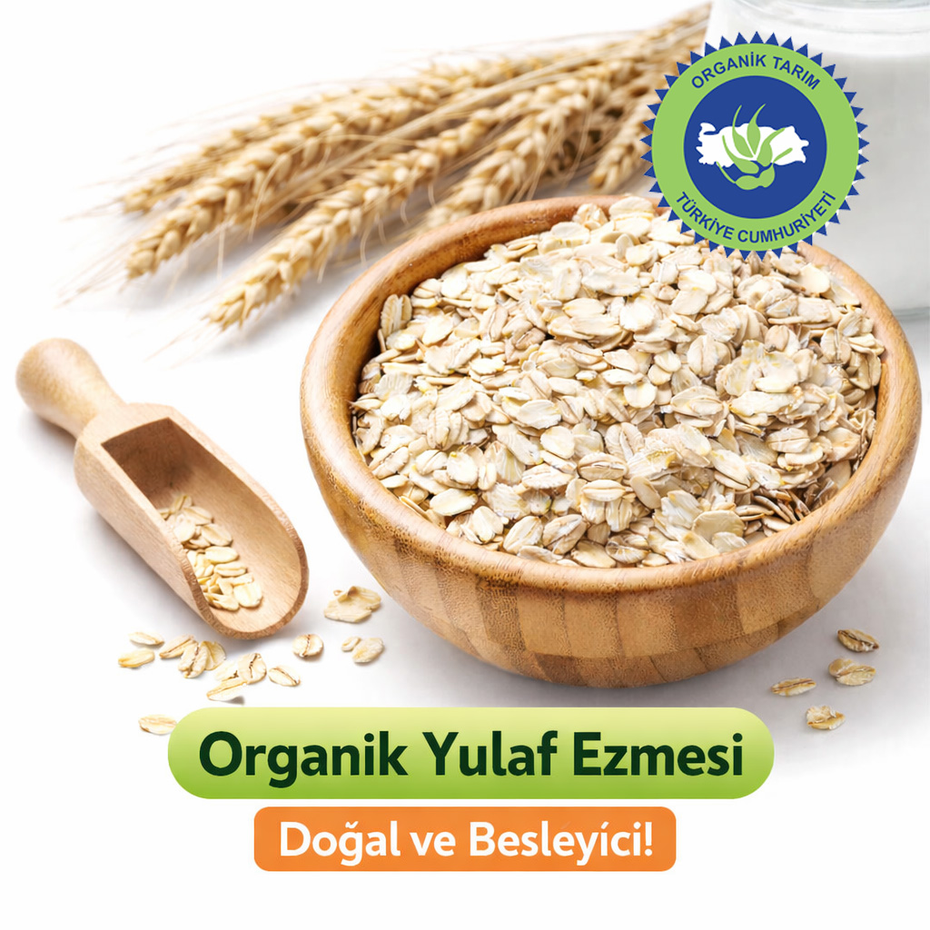 Organik Yulaf Ezmesi 500 gr